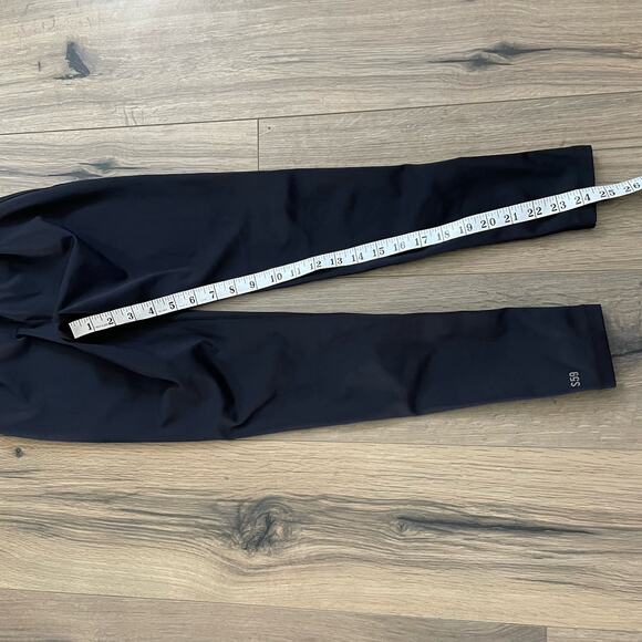 Splits59 Black Glenda Lace Up Techflex Full Length Leggings Size Small Pilates - Picture 6 of 7